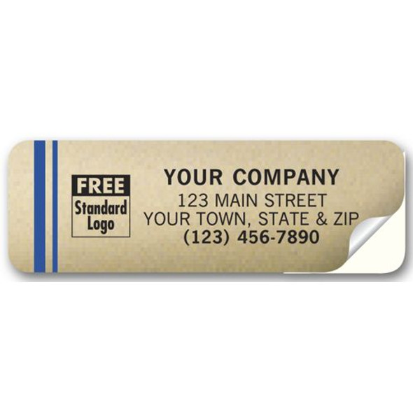 Tuff Shield Weatherproof Labels, Gold Poly Film