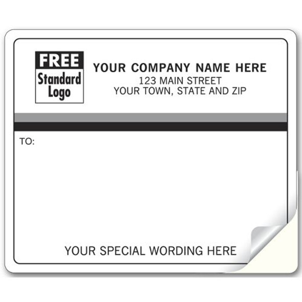 Mailing Labels, Laser/Inkjet with Black/Gray Stripes