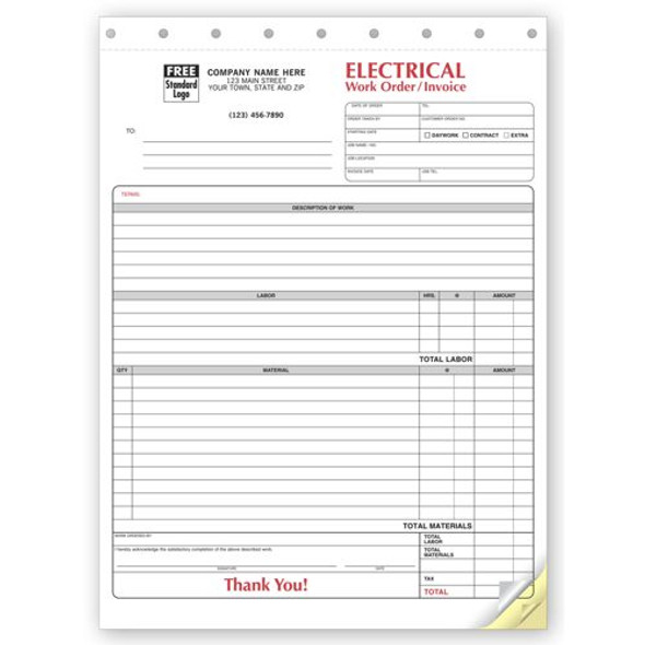 Electrical Forms - Work Orders