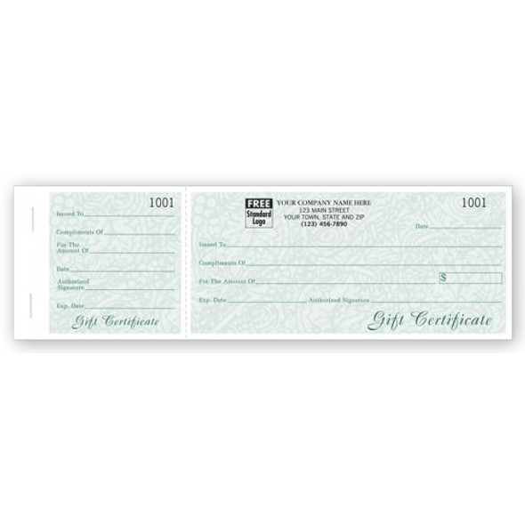 Vineyard Gift Certificates, Booked Sets, Green Vine