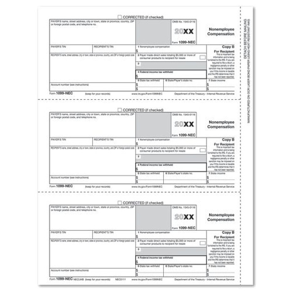 1099 NEC REC COPY B CUT SHEET