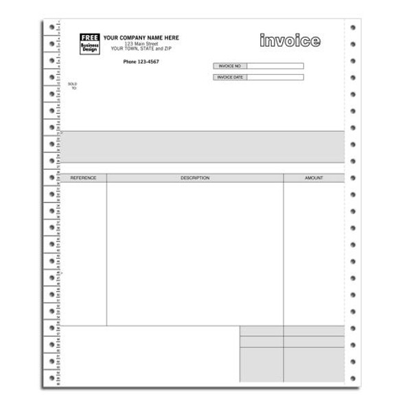 Continuous Service Invoice