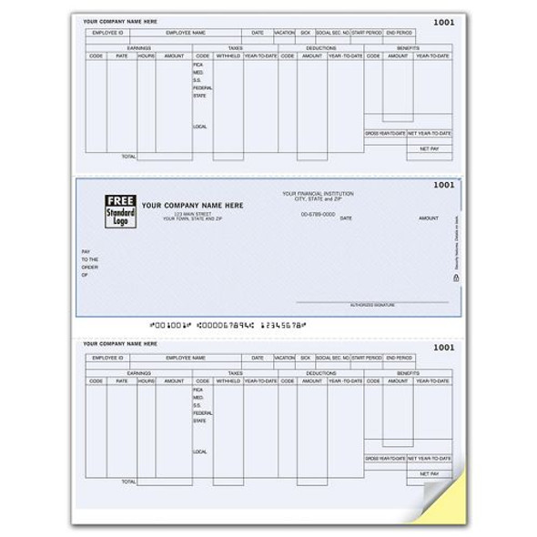 Laser Checks, Payroll, Compatible with Microsoft Dynamics