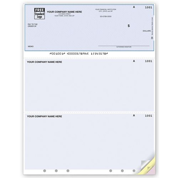 Laser Multi-Purpose Check, Unlined, Hole-Punched