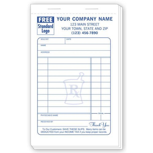 Large Pharmacy Sales Slips Large Pharmacy Sales Slips