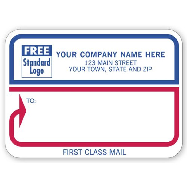 Padded Mailing Label, "First Class Mail"