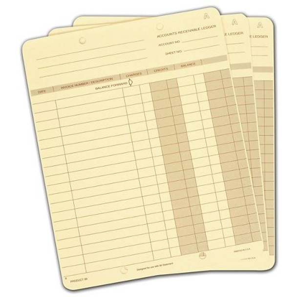 One-Write Ledger Cards