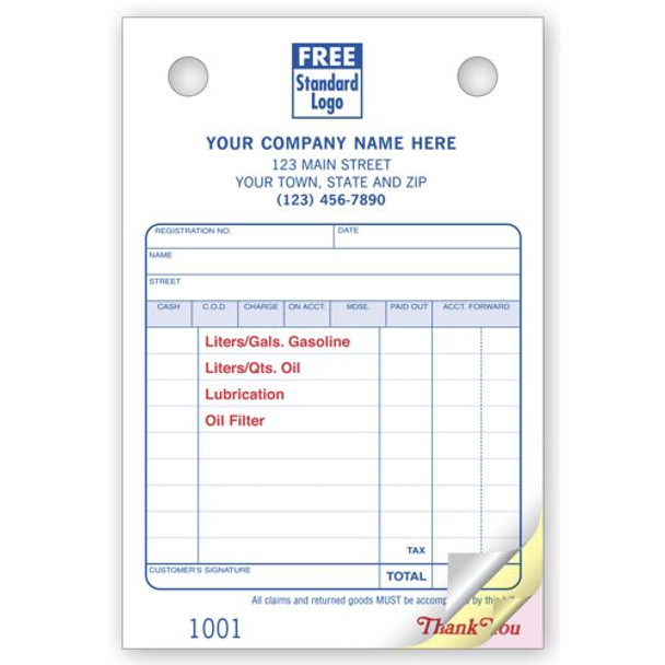 Service Station Register Forms - Small Classic Service Station Register Forms - Small Classic