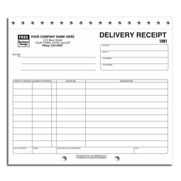 Delivery Receipts - Sets