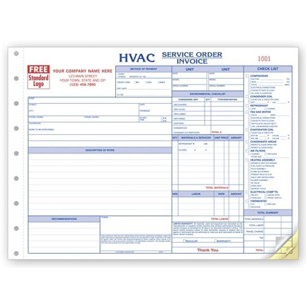HVAC Service Orders - Side-Stub HVAC Service Orders - Side-Stub