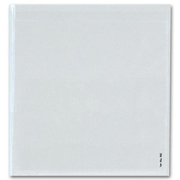 Adhesive Transparent Plastic File Pockets, 9 1/2" x 8 1/4"