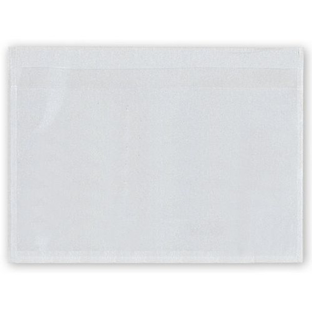 Adhesive Transparent Plastic File Pockets, 6 1/4" x 4 1/2"