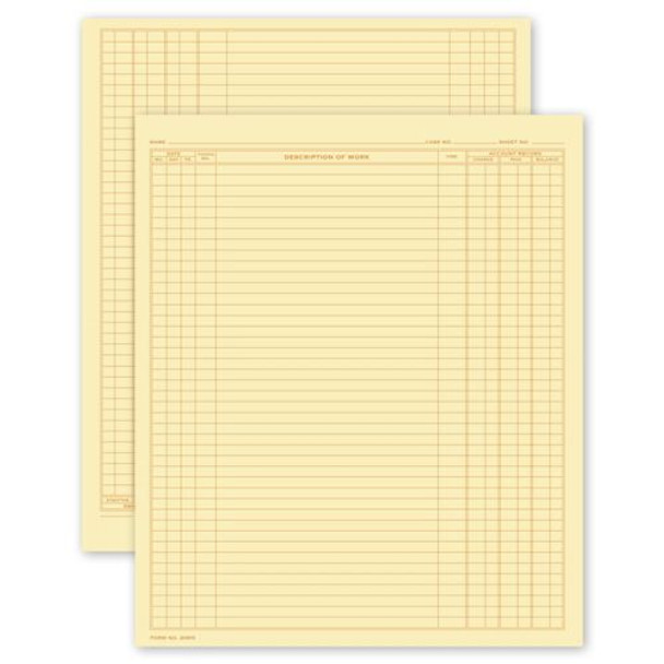 Dental Continuation Form for Folder-Style Records, Large Dental Continuation Form for Folder-Style Records, Large