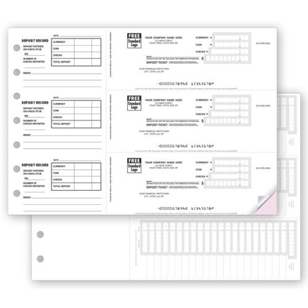 Deposit Tickets - 3-On-A-Page
