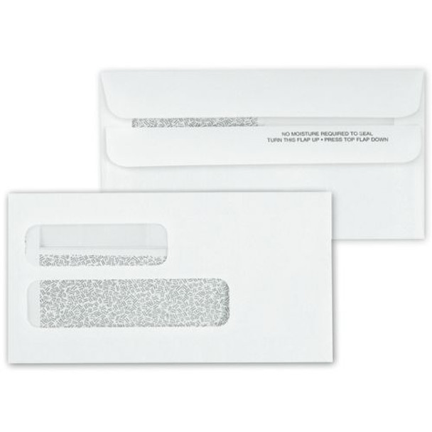 Double Window Confidential Self Seal Envelope