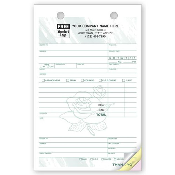 Register Forms -  Large Forms for Florists