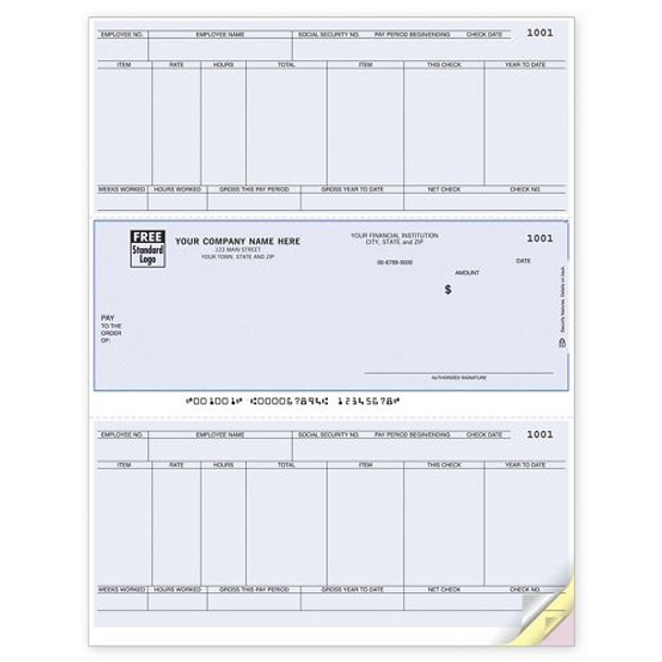 Laser Checks, Payroll, Compatible with Sage/Peachtree