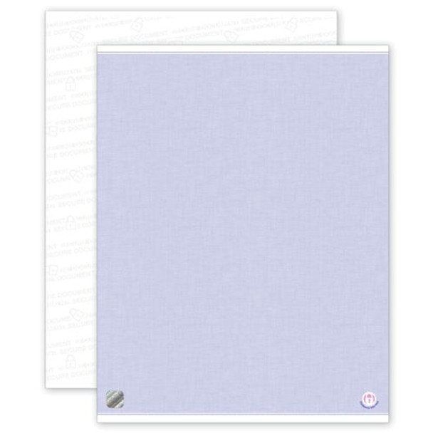 High Security Paper Blue, Blank Sheets High Security Paper Blue, Blank Sheets