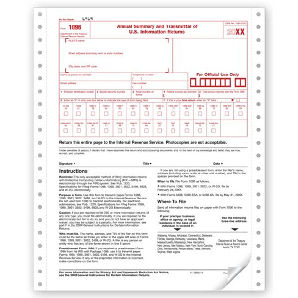 Continuous 1096 Transmittal