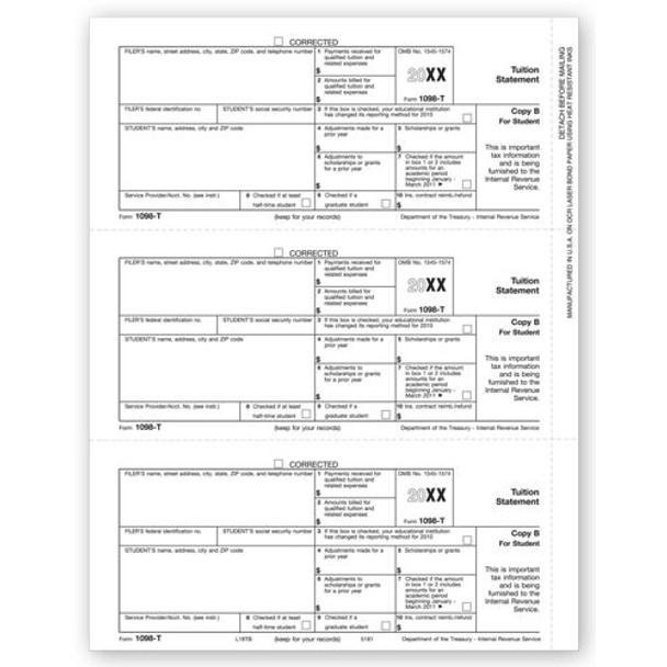 Laser 1098-T, Student Copy B