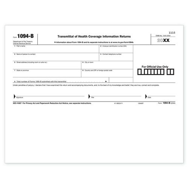 Laser 1094B Transmittal Health Coverage