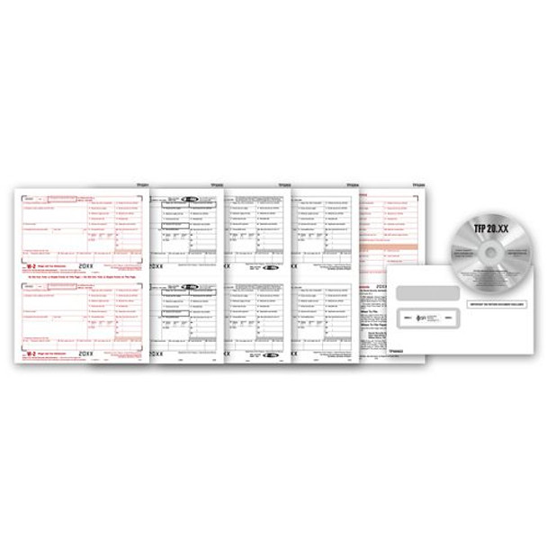 Laser W-2 Tax Form & Tax Software Bundle