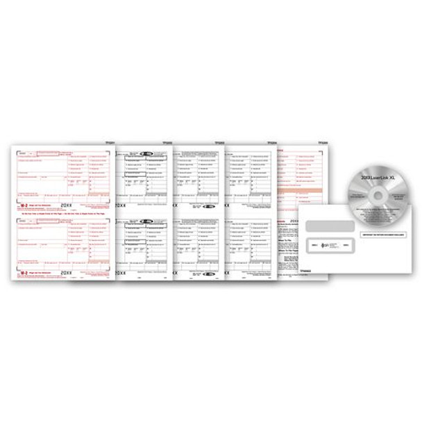 Laser Link W-2 Form and Tax Software Kit