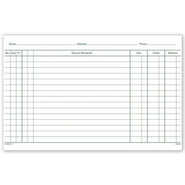 Patient Account Records, 2 Sided, White Ledger Patient Account Records, 2 Sided, White Ledger