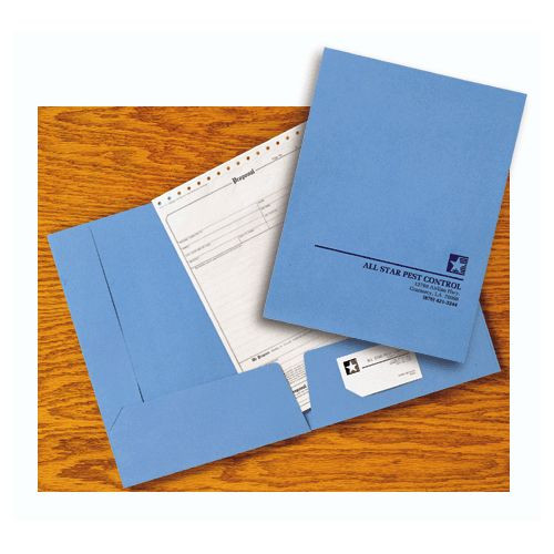 Light Blue Classic Presentation Folder