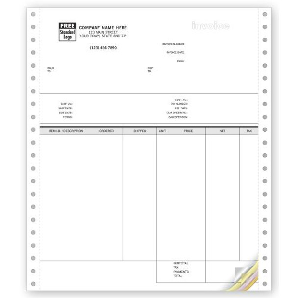 Invoices, Continuous, Classic