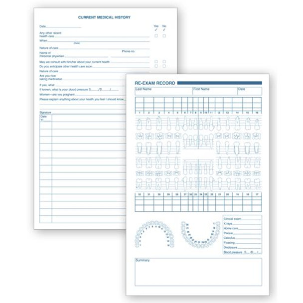 Dental Re - Examination Records, White Ledger