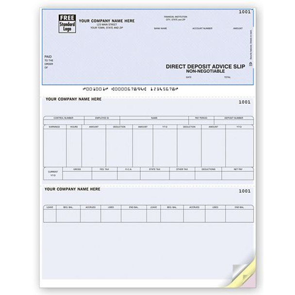 Laser Advice Of Deposit