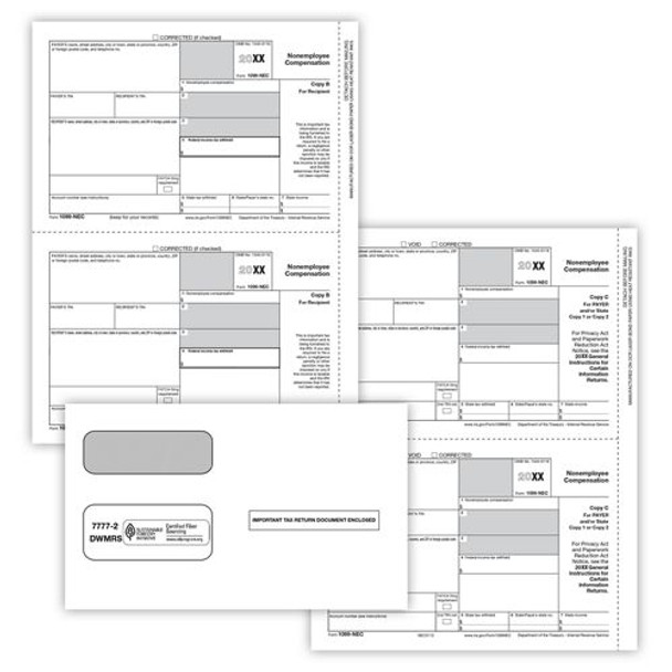 1099 NEC LZ PRINTED PKGD 3PT ELEC FIL 3UP (50 EMP)