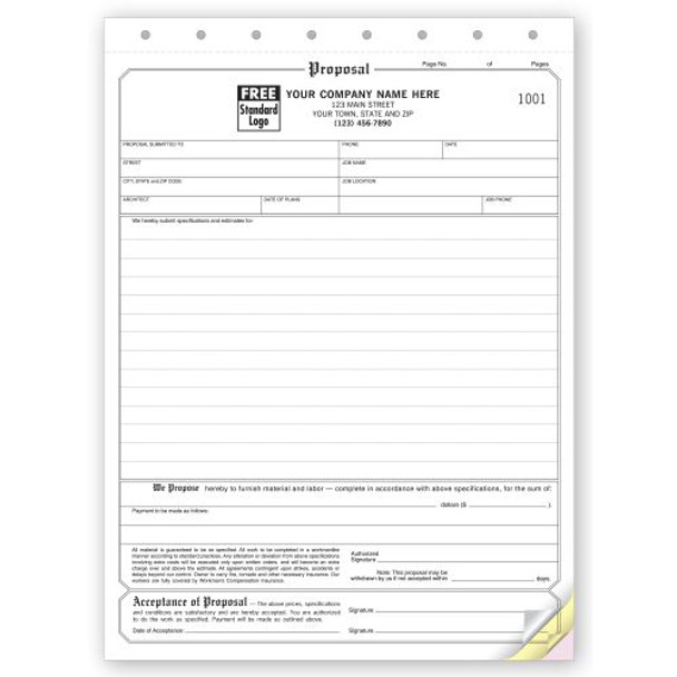 Proposals, Classic Design, Large Format Proposals, Classic Design, Large Format