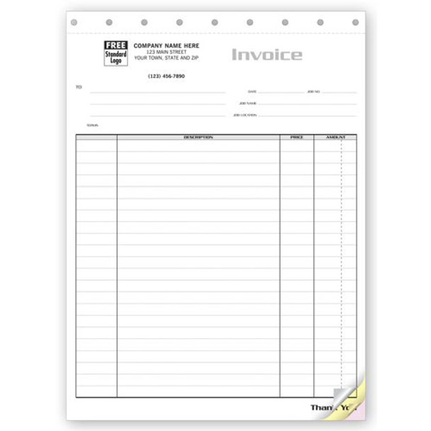 Contractor Invoice - Itemized Invoice for Large Jobs