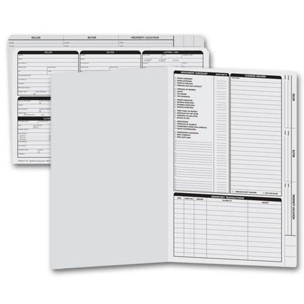 Real Estate Folder, Right Panel List, Legal Size, Gray Real Estate Folder, Right Panel List, Legal Size, Gray