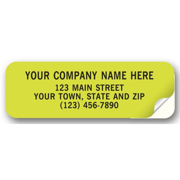Advertising Labels, Padded, Paper, Fluorescent Green