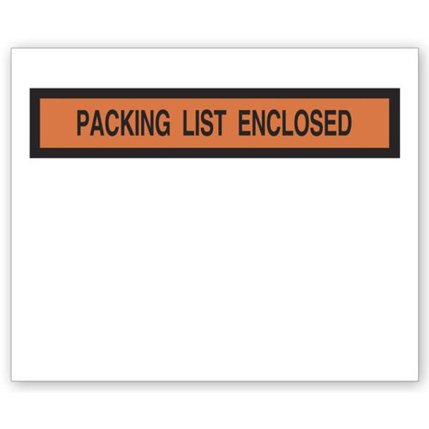 Packing List Envelope with Pressure Sensitive Backing