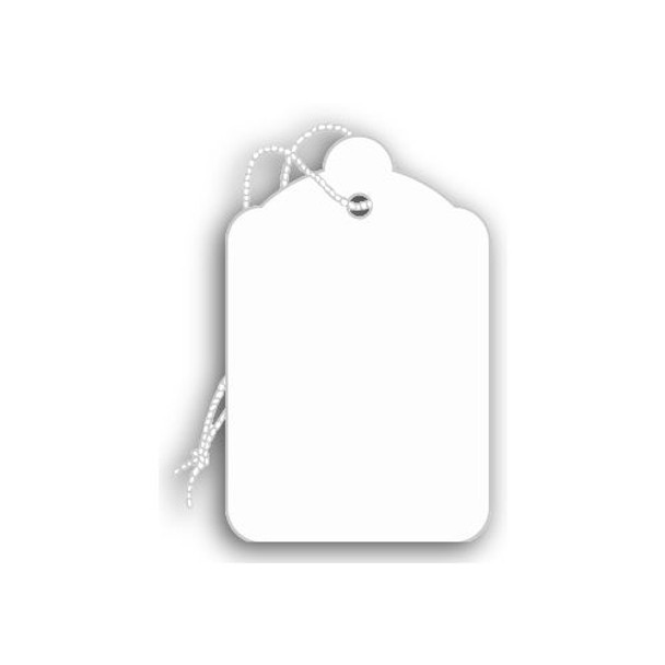 Price Tags, Blank, White, 1 3/8 x 2 1/8"