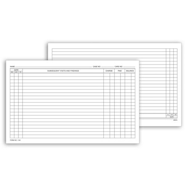 Continuation Exam Records, Card Style, with Account Record Continuation Exam Records, Card Style, with Account Record