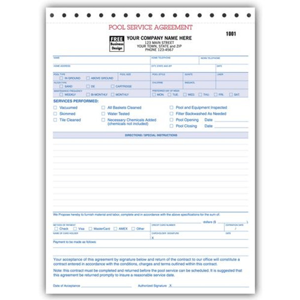 Pool Service Agreements Pool Service Agreements