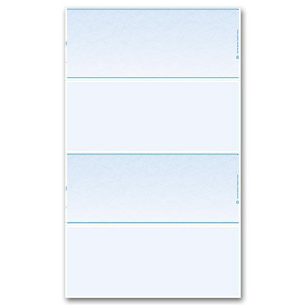 Laser 2-Up Check, 14" Sheet, Blank Stock