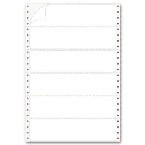 Pinfed Typing Strip Labels, 2"
