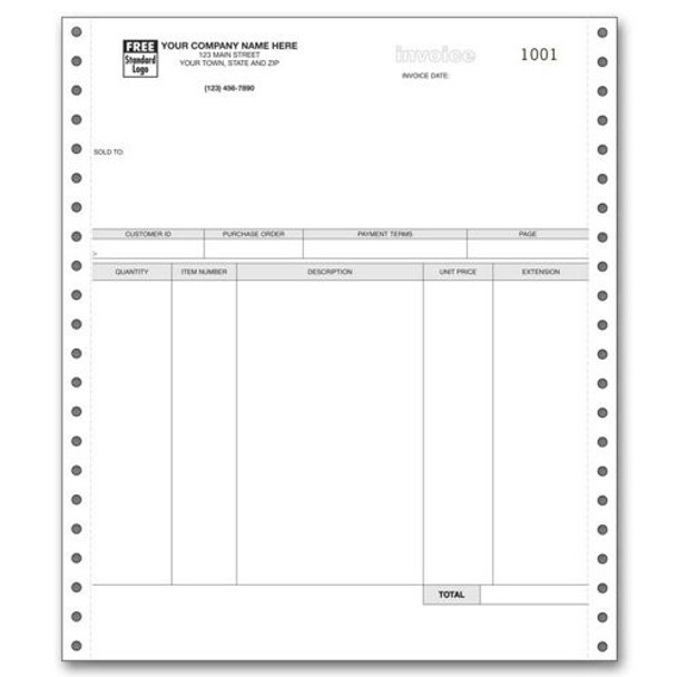 Peachtree Crystal Accounting Invoice