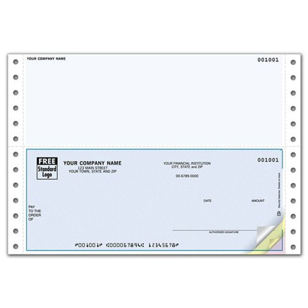 Continuous 6 1/2" Checks, Compatible with Peachtree