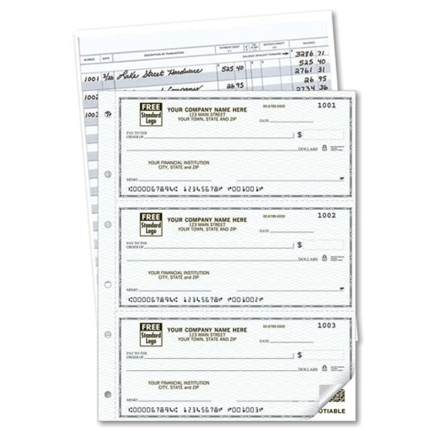 3-On-A-Page Compact Size Duplicate Checks with Register 3-On-A-Page Compact Size Duplicate Checks with Register