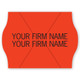 METO 2-Line Pricing Labels, Roll, Neon Red