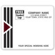 Park Avenue Mailing Labels, Laser, w/ Black/Burgundy