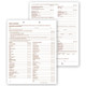 Dental Health History Questionnaires, 2 Sided, 2 Hole Punch