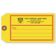 Shipping Tag, Yellow/Red